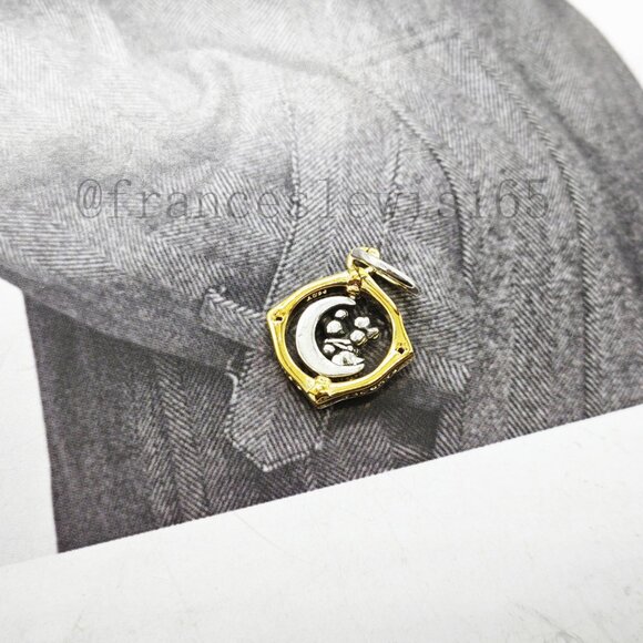 Pandora Mickey Mouse & Minnie Mouse Two-tone Spinning Moon Dangle Charm - Picture 4 of 6